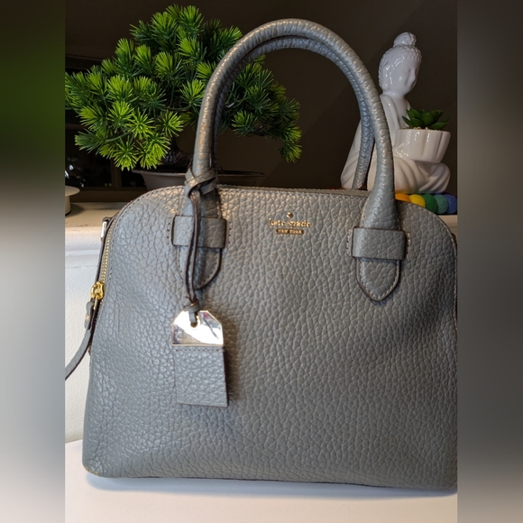 Coach Handbags - Kate Spade Carter Street Small Ashleigh Gray Pebble Leather